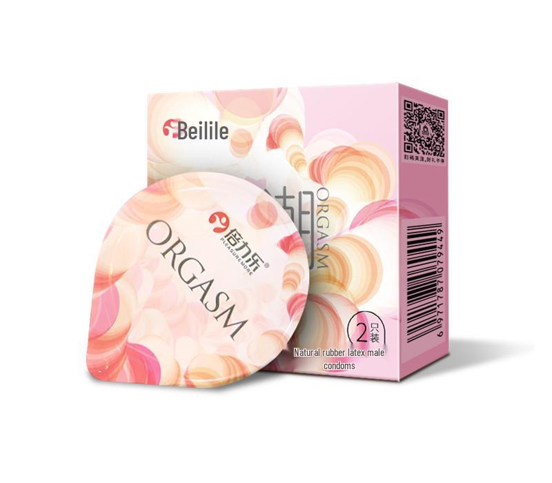 Beilile Ultra-Thin Luminous Vibrating Condoms with Textured G-Spot Design