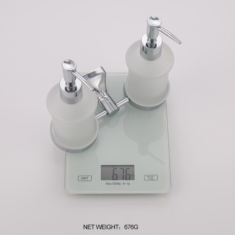 Household Chrome Bathroom Accessories 304 Stainless Steel Toilet Brush Cup Holder Soap Dispenser Hardware Pendant Frosted Glass