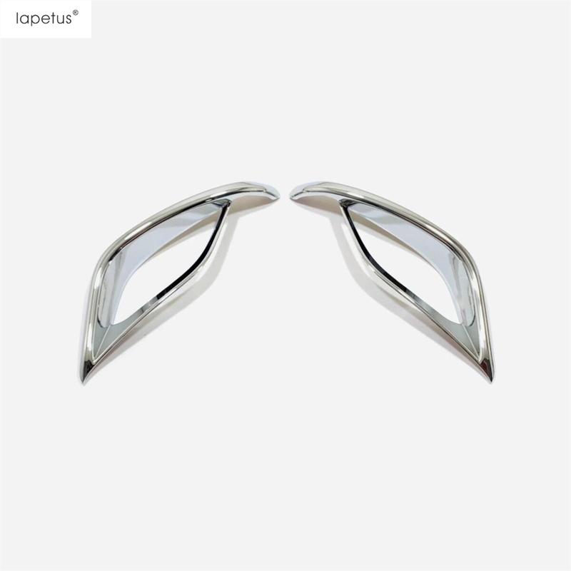 Front Rear Fog Light Lamp Frame Decoration Cover Trim For Toyota Highlander / Kluger - 2025 ABS Chrome Accessories Exterior