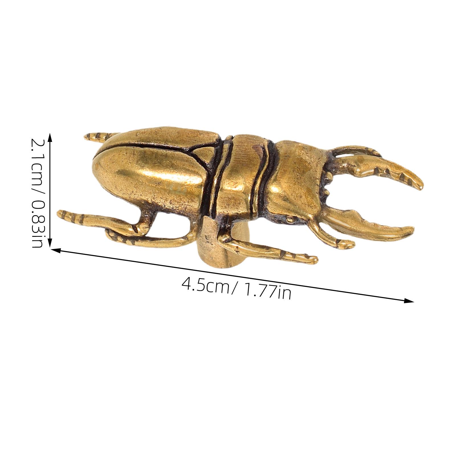 

Brass Beetle Cabinet Pull Handles Decorative Insect Drawer Knobs Screws Dresser Closet Cupboards Kitchen Hardware светло-коричневого