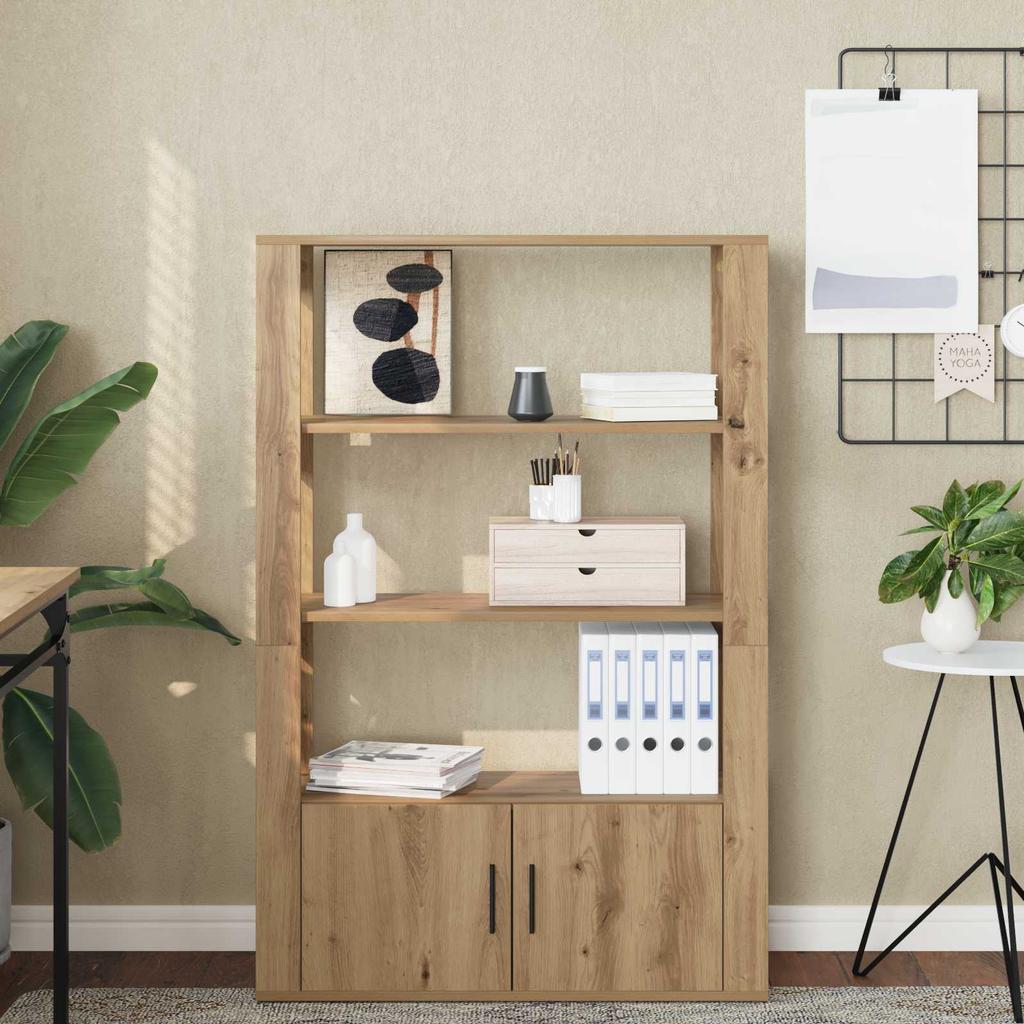 Sideboard Artisan Oak 30 x 80 x 119.5 cm Wood Based Material