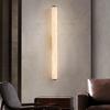 Spanish Marble LED Wall Light Gold Black Copper Indoor Living Room Bedroom Stairs Hotel Sconce 25/30/40/50/60cm Wall Lamp