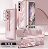 Applicable to Samsung Z fold1 mobile phone case Magnetic hinge case Film integrated fold1/1 electroplating bracket protective cover