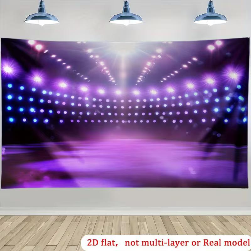 2D Artistic LED Stage Tapestry for Party Decor & Content Creation 47.2x31.5inch/120*80cm