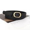 Womens Versatile Holefree Belt Black Slim Vintage Jeans Accessory Pu Leather