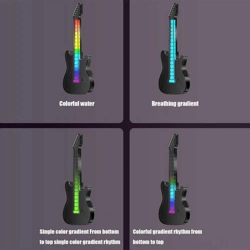 Car Air Outlet Ornaments Aromatherapy Guitar Shape RGB Music Atmosphere Light Perfume Air Freshener Vent Aromatherapy Decoration