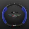 3D Embossed Genuine Leather Steering Wheel Cover - Non-Slip, Breathable, Suede Design for Beijing Automobile