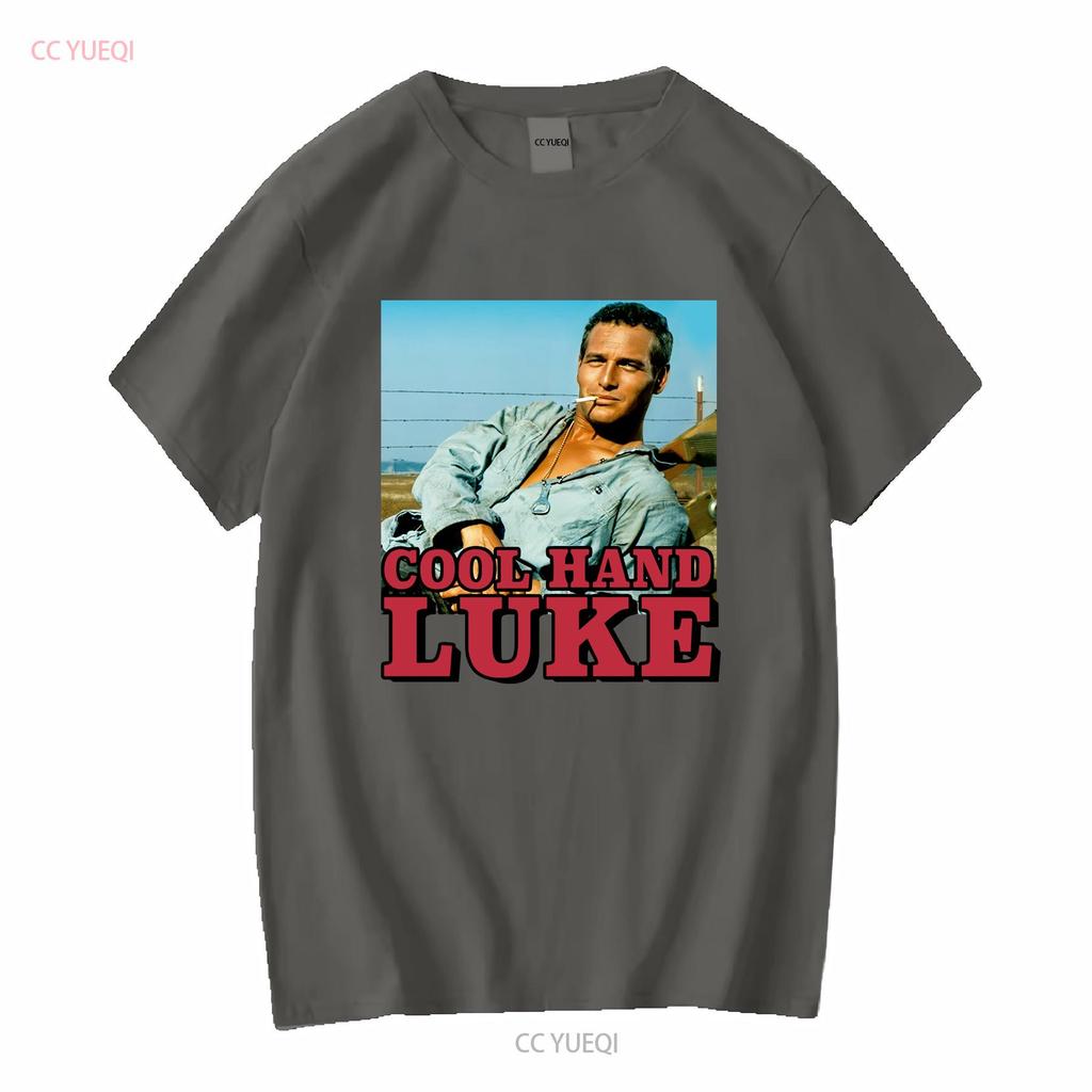 Cool Hand Luke Vintage Klassisches T-Shirt lang- oder kurzärmlig Vintage gewaschene Grafik Bequem Homme Weich Unisex Lässig