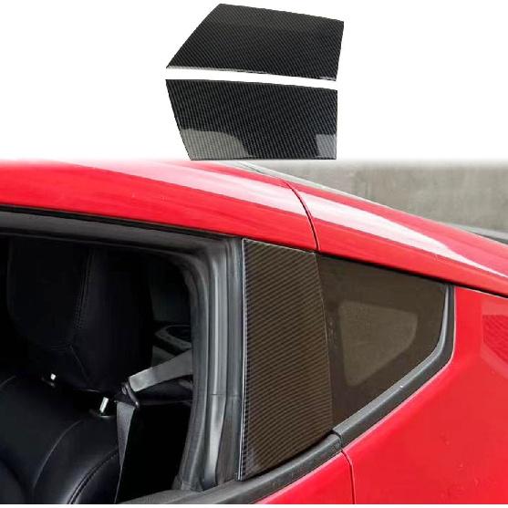 Carbon Fiber Exterior Middle Pillar Cover Trims Accessoriess for Nissan 370Z