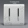 Decorative Wall Socket & Switch Module - Five-Hole Household Power Panel