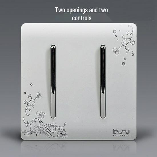Decorative Wall Socket & Switch Module - Five-Hole Household Power Panel
