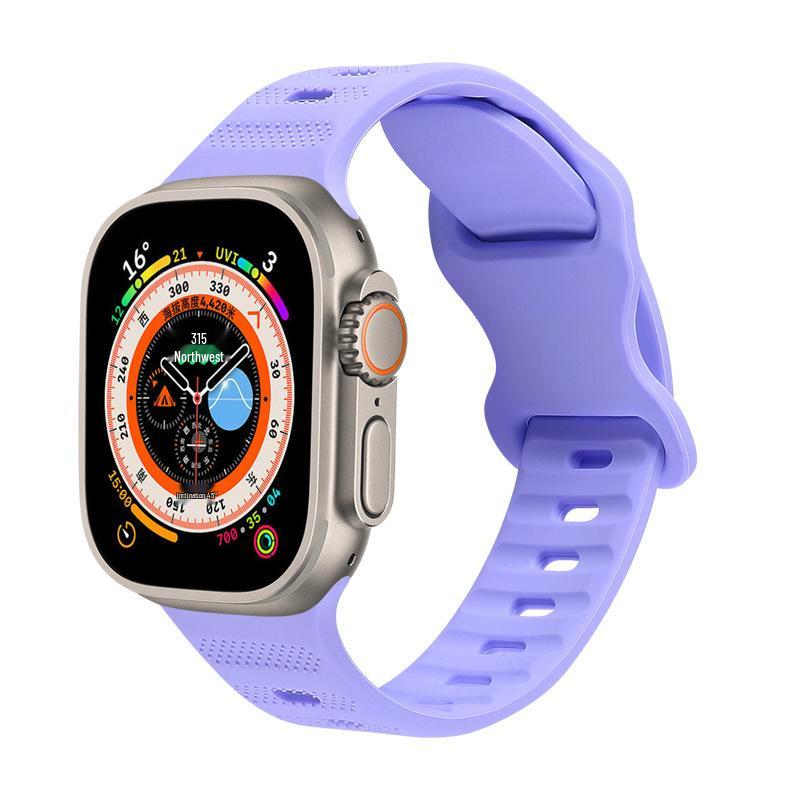 King Kong Butterfly Buckle Silicone Sport Watch Band for iWatch