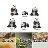 Mini Fairy Garden Panda Statue Animal Ornament 1/64 Scale Flower Plants Cute Photography Props