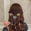 Moving Butterfly Tassel Hairpin Girl Retro Sweet Fairy Hairclips Side Clip Hair Tie Korean  Hair Accessories