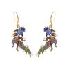 Unique Design Koi Fish-shaped Earrings Colored Fish Imitation Pearl Earrings  Daily Wear