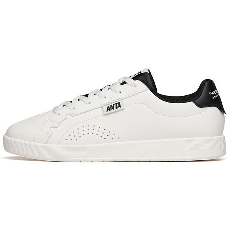 

New Anta Life Collection Low-Top Skateboard Shoes Men s White Black 112218062-3 44.5