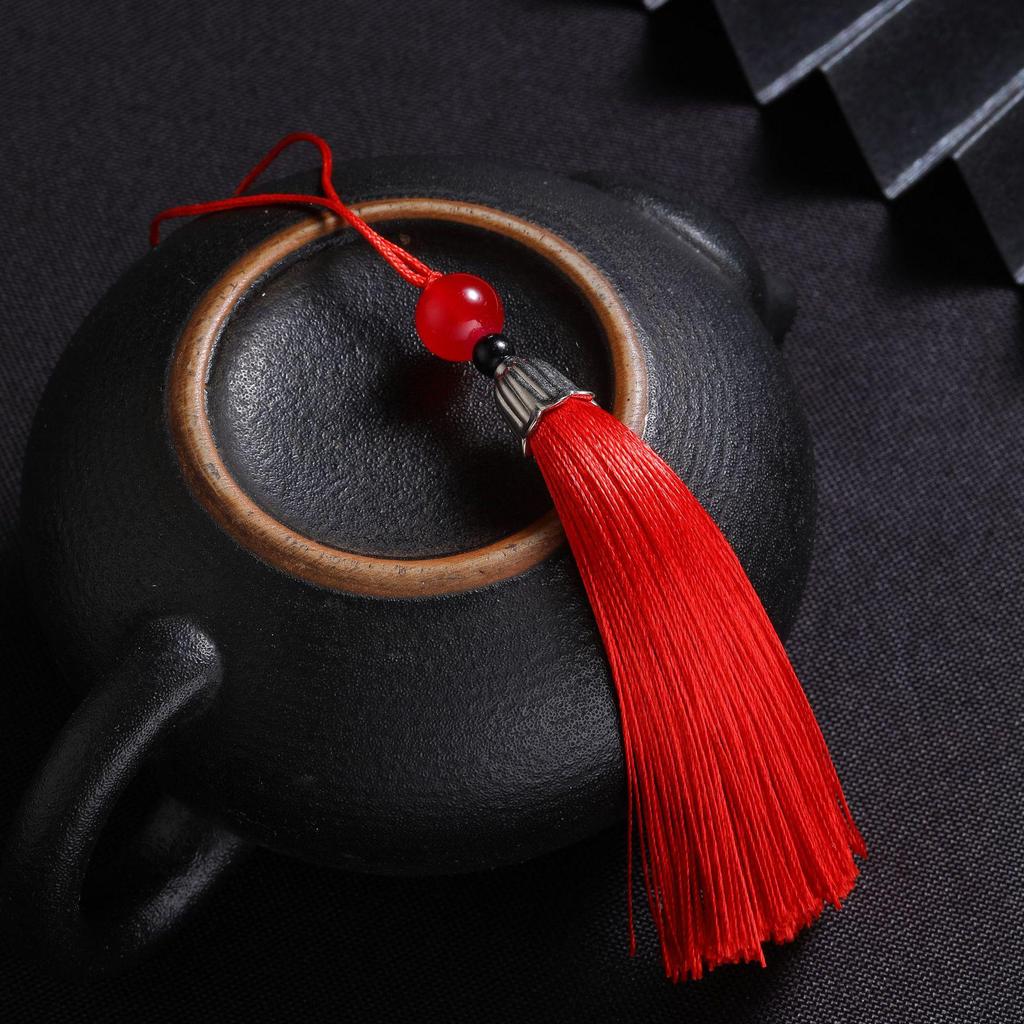 Exquisite Beaded Tassel Hanfu Bookmark & Sachet Pendant