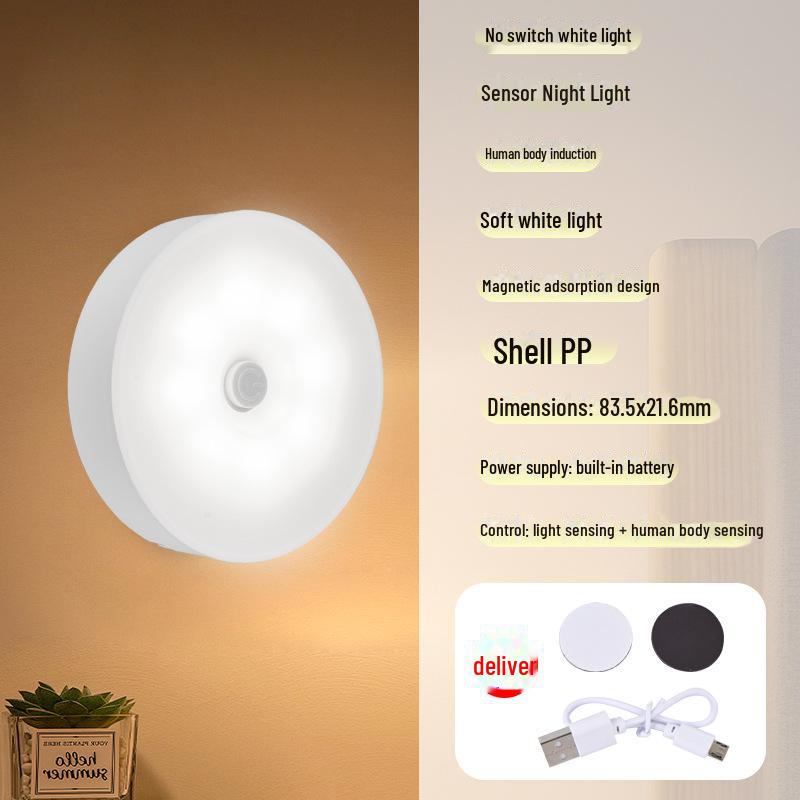 Modern LED Motion Sensor Rechargeable Night Light for Dorms and Closets