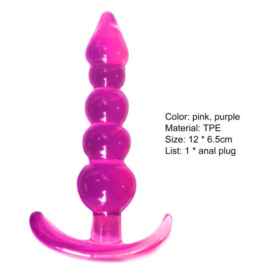 Anal Plug Five Baht Manual Massager Adult Anal Vibrator for Couple