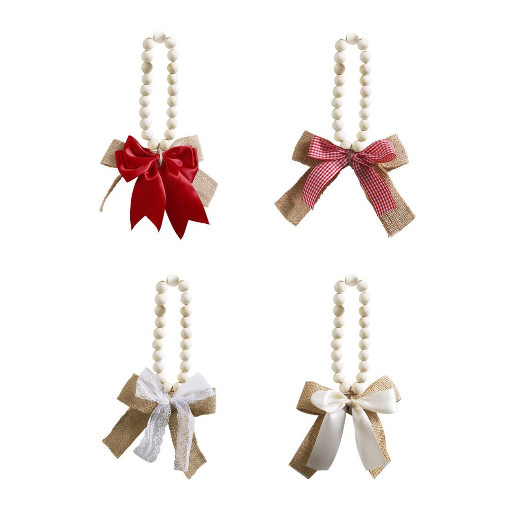 Farmhouses Styles Wood Beads Garlands For Bedroom Decors Tree Bag Craft for Creative Homes Decors Bedroom Accessories
