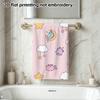 Unicorn Cat Pattern Bath Towel, Cute Absorbent Daily Use Towel