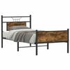 VidaXL Bed Frames Without Mattress Smoked Oak 75x190cm Engineered Wood 4106916