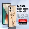 Süßes Giraffen-Handyhülle für Redmi Note 14 13 12 11 Pro Plus S 5G 14C A3 Weiche Schwarze Handyhülle