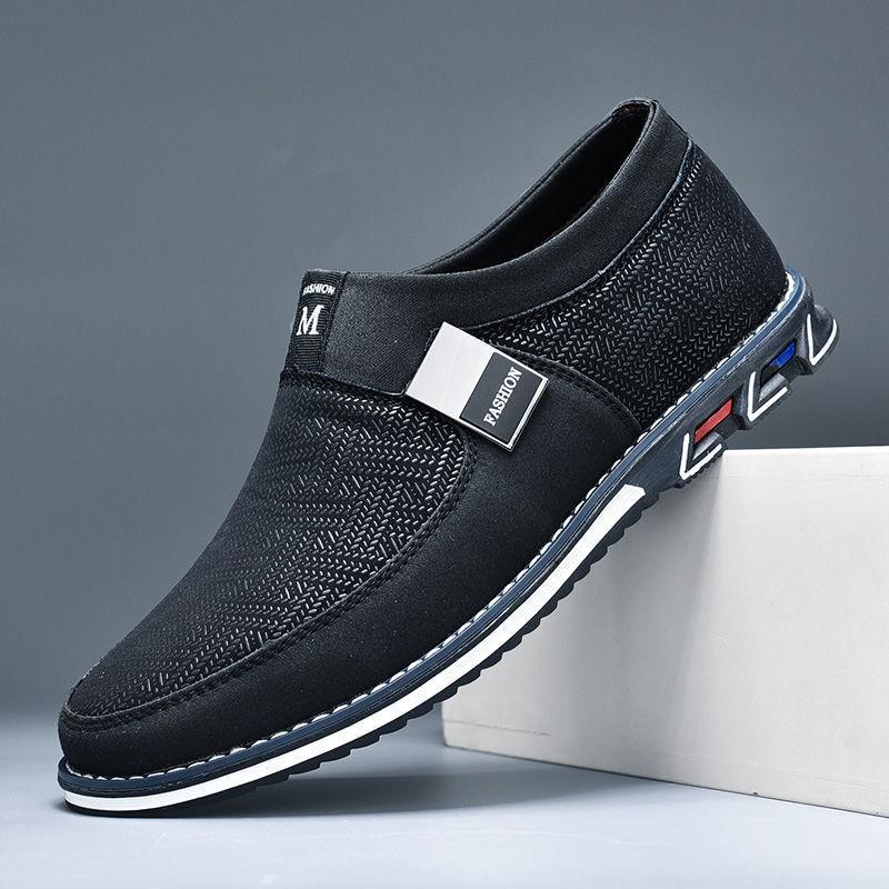 High-end Leather Shoes Men's 2025 Autumn New Foot-fitting Casual Men's Shoes Men's Soft Soles Men's British Style Business Casual Shoes