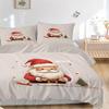 3pc Christmas Santa Claus Home Bedding Set-Festive Gift for Fans,Travelers & Daily Use 1227a