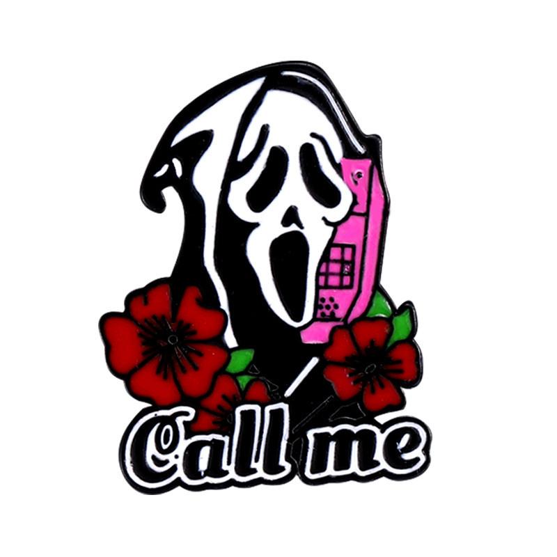 Trendy Distinctive And Halloween Brooch Set With Spooky Skeleton And Pumpkin Themes For Everyone