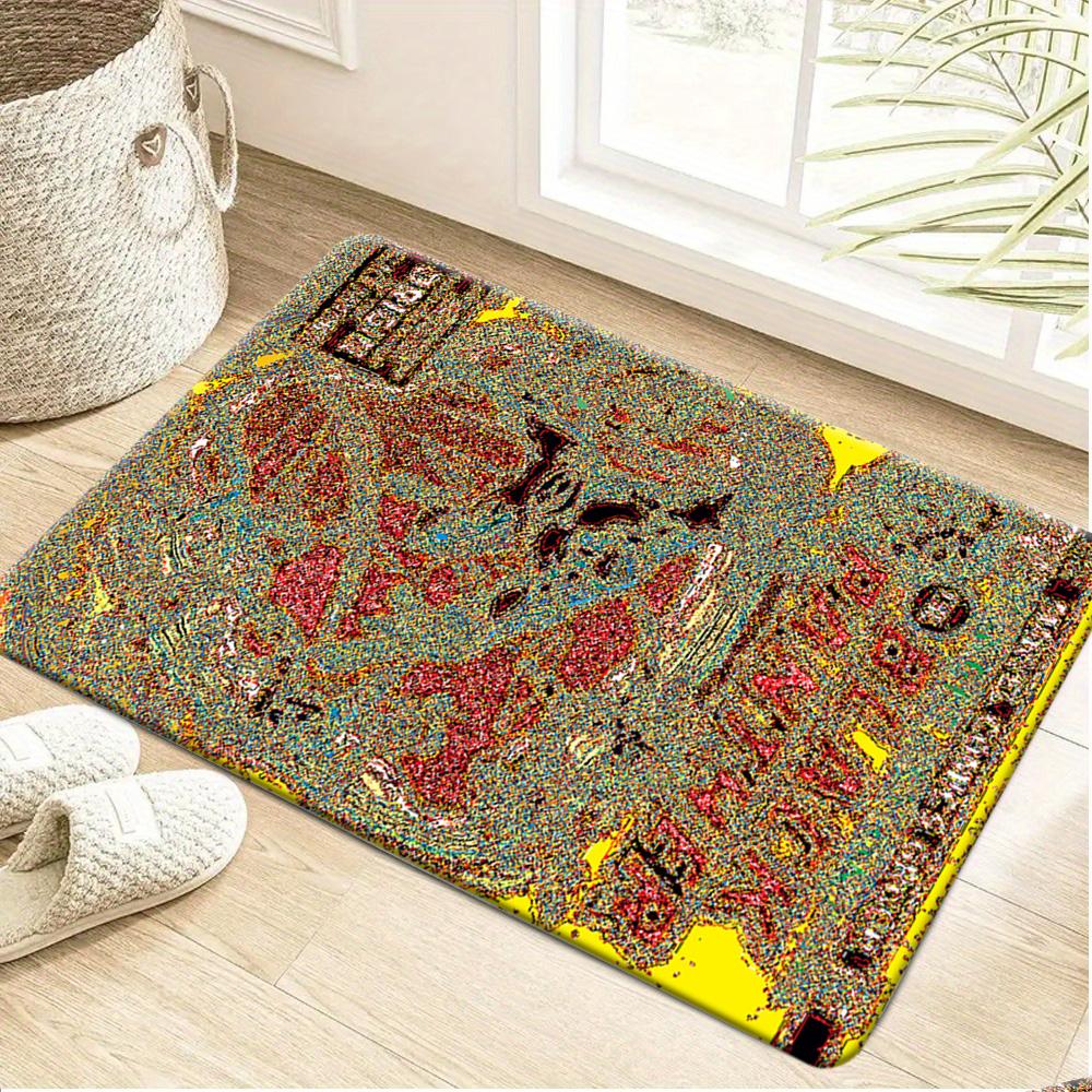 1pc Flannel Mat Marvel Superheroes Bathroom Mat, Multi-Size, Multi-Functional Daily Use, Suitable for Bathroom, Entrance, Laun