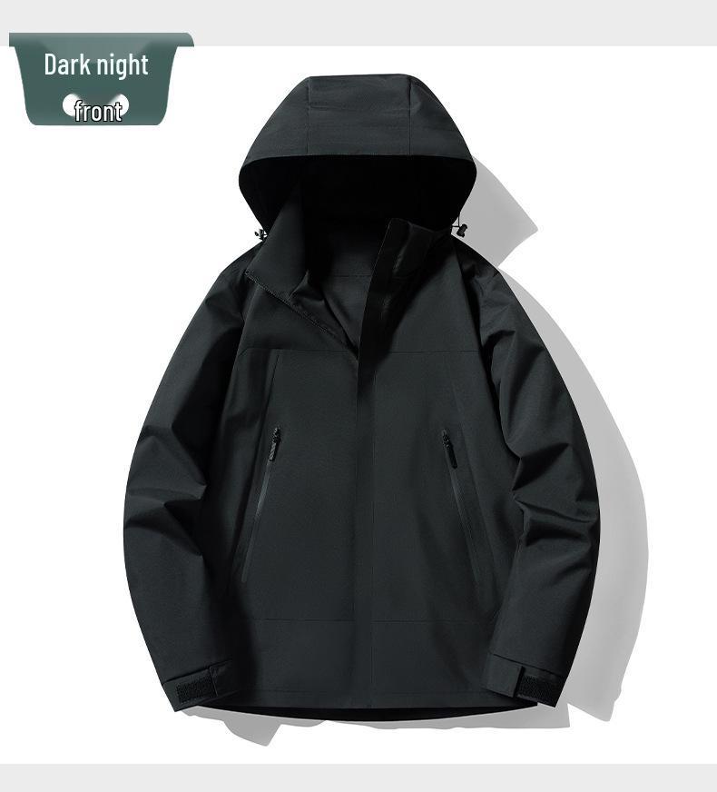 

Трендовая куртка-колорблок для пар 2025 года, ветрозащитная, водонепроницаемая, цвета циан 3XL