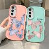 Weiche Handyhülle für Samsung Galaxy A12 A16 A11 A13 A15 A52 A21s A14 A03 A33 A23 A22 A05 A06 A53 A04 Mit Schmetterlingsdruck