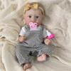 30cm Lifelike Rebirth Simulation Baby Girl Doll Saskia Full Silicone Body Alive Reborn Boy Doll Realistic Painted Skin Newborn Doll Kid's Playmate Toy