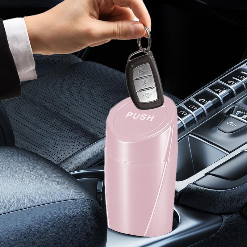 Piccolo Cestino per Auto Impermeabile Piccola Tazza Rifiuti per Auto Portatile Portabicchieri Veicolo Cestino Auto per Camera da Letto Casa Camion Camper