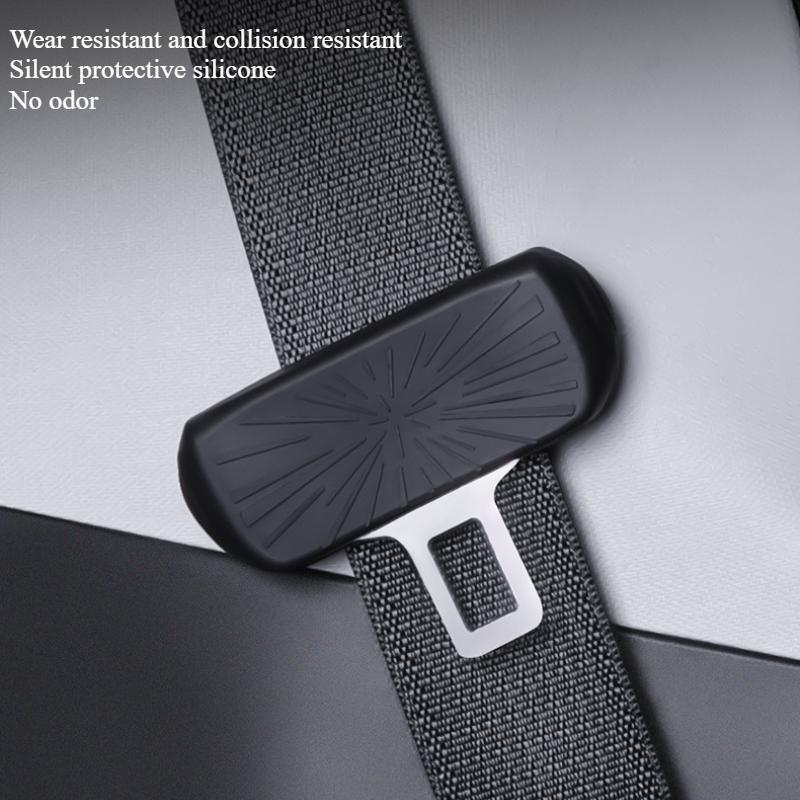 Car Seatbelt Buckle Cover for Tesla Model 3/Y/3+ Highland 2024 Silicone Seat Belt Buckle Protective Cover Interior Accessories