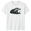 Alligator Familie T Shirt Reptilien Geschenk Fr Sie Und Ihn Vintage Stylish Unisex Slightly Casual Soft Versatile