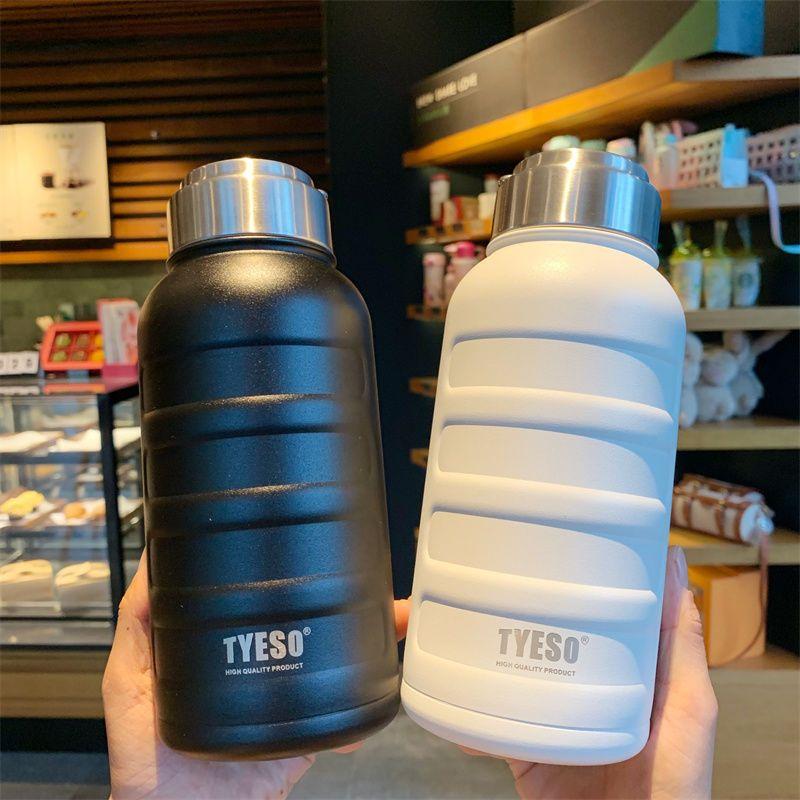 TYESO 750ML Stainless Steel Thermal Cup Portable Tumbler Vacuum Flasks Keeps Cold and Heat Thermal Mug Sports Water Bottles