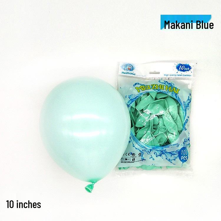 10" Thickened Macaron Balloon Set – Colorful Latex Birthday Decorations for Kids
