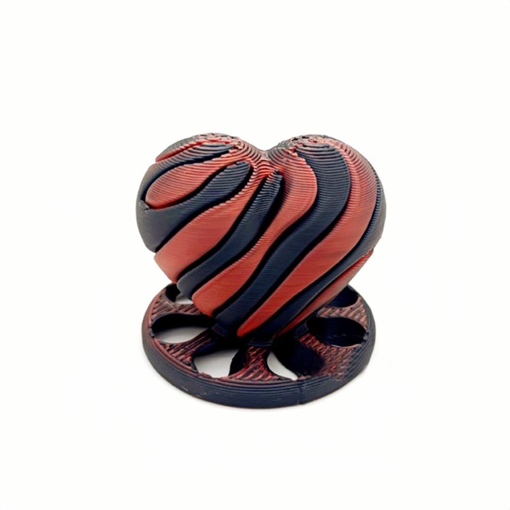 

3D-печатная игрушка-фиджет спиральное невозможное сердце проходная игрушка-фиджет настольные украшения C