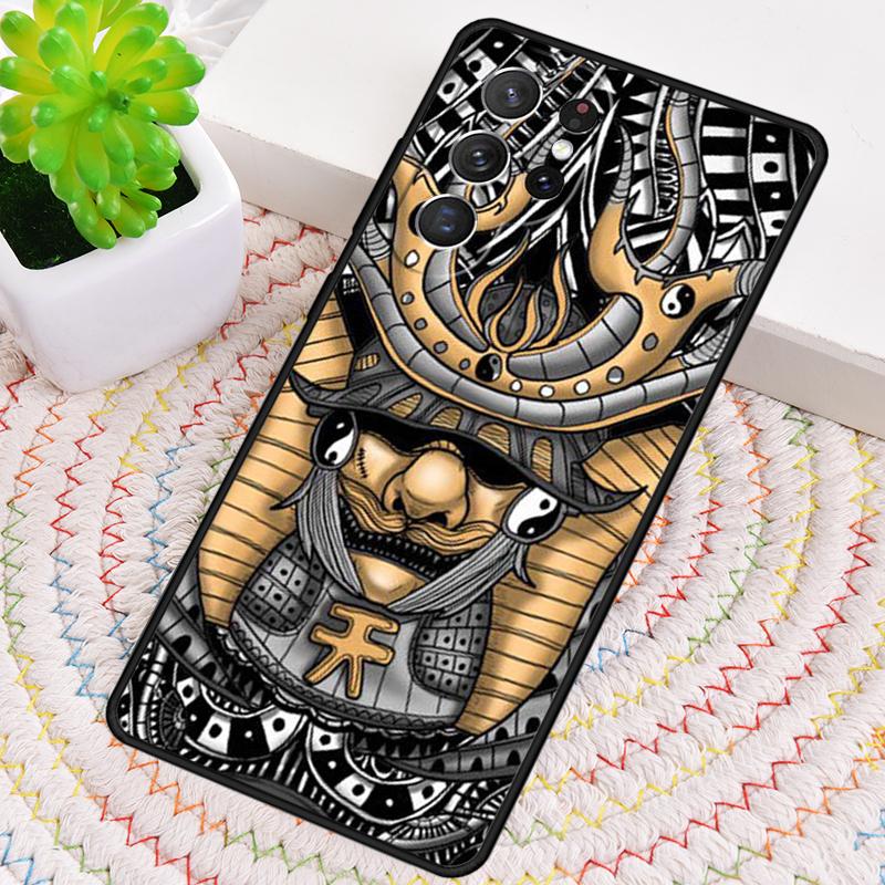 Samurai Mask Warrior Helmet Phone Case For Samsung Galaxy Note 10 Pro S26 S25 S24 S23 S22 Ultra Plus S21 FE S20 Shockproof Cover