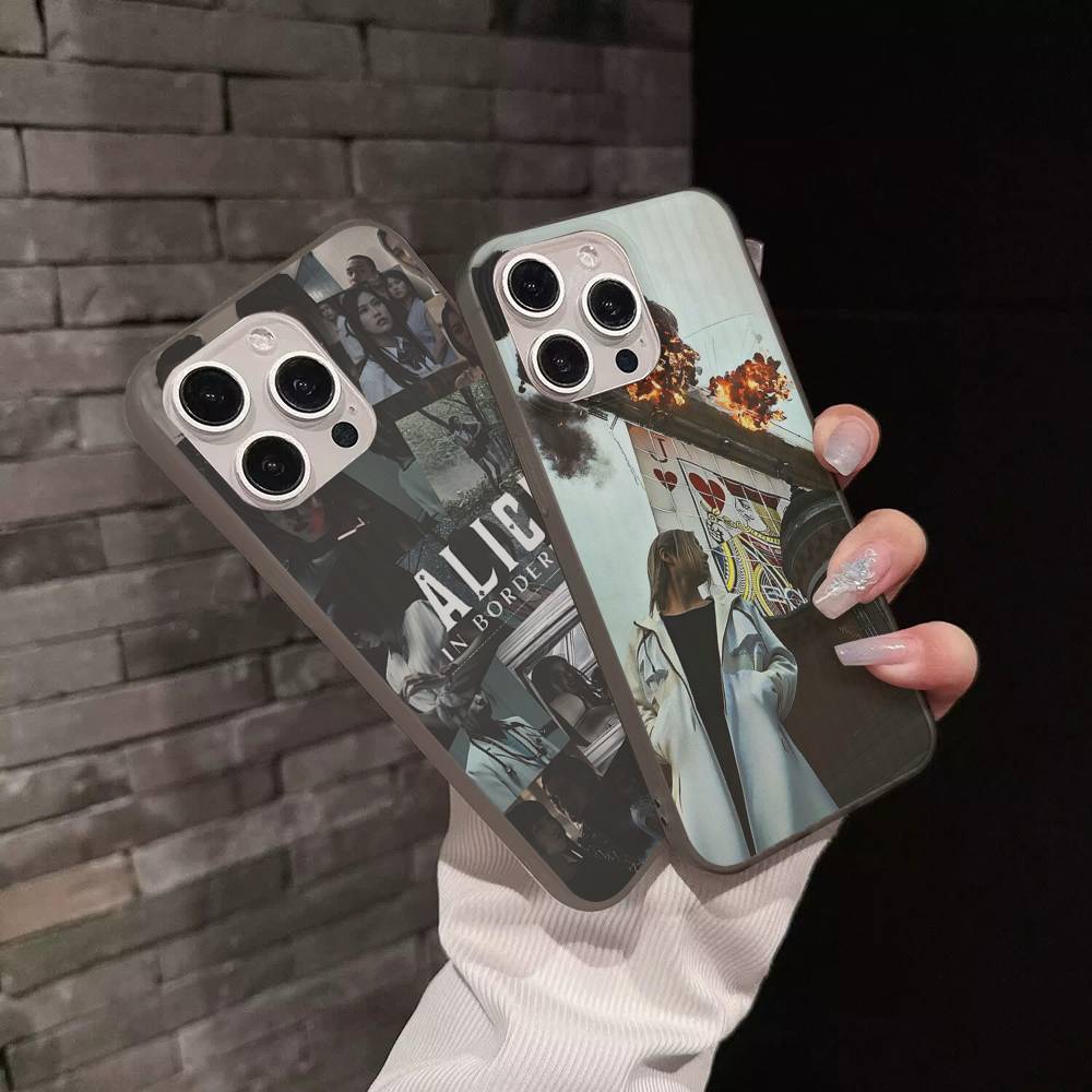 Alice In Borderland TV Suspense Soft Corrugated Transparent Phone Case For IPhone 17 15 16 11 12 13 14 Pro Max Plus Pro