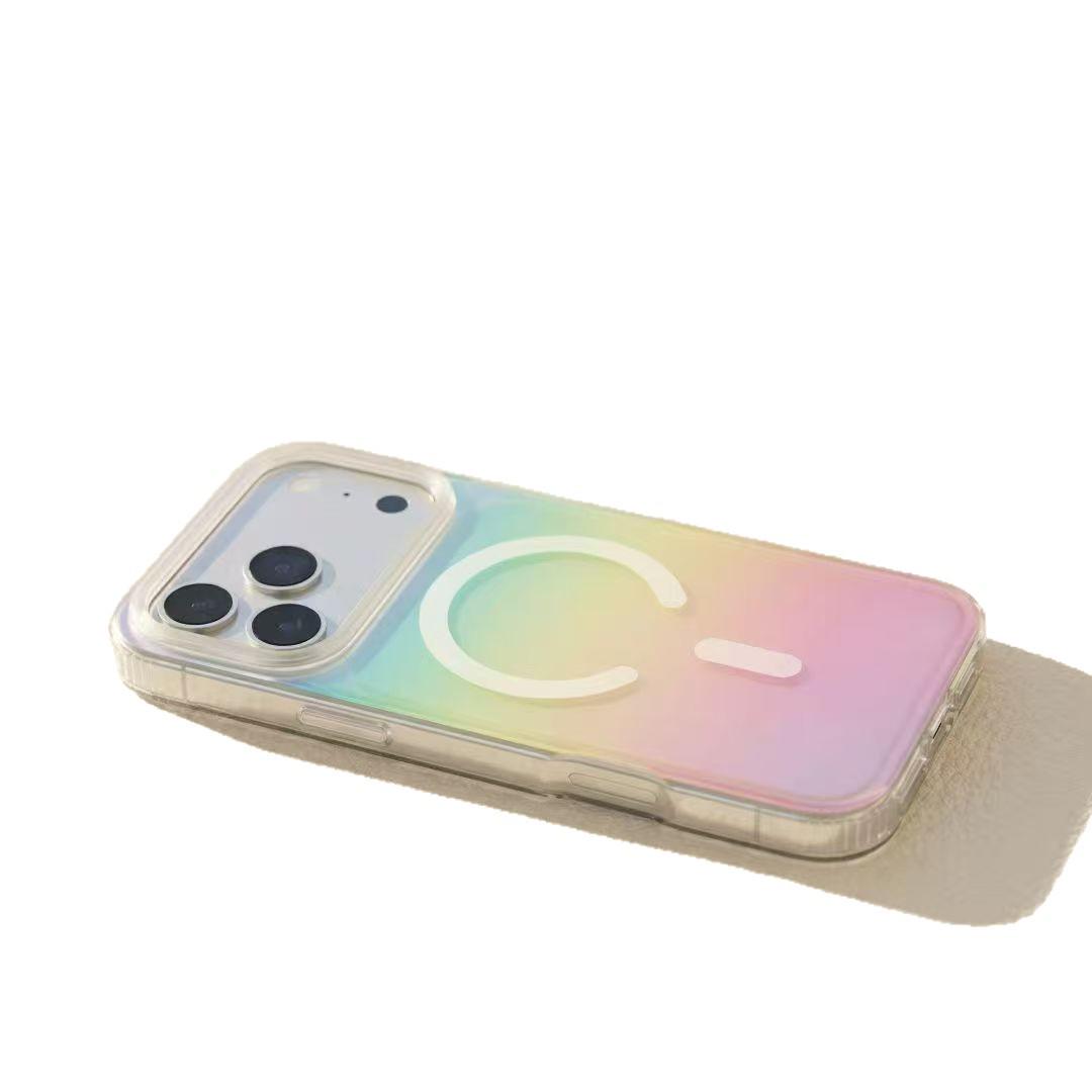 

Gradient Magnetic Adsorption Case for iPhone 17 Pro Max - Full Coverage IMD iPhone 15 Pro Max