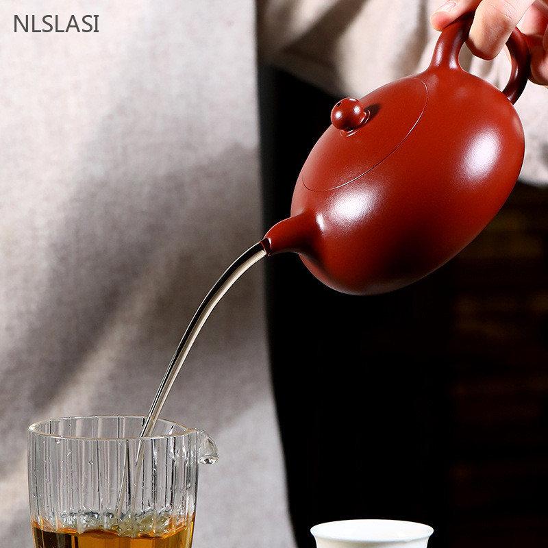 260ml Boutique Yixing Purple Clay Teapot Handmade Dahongpao Filter Tea Pot Chinese Zisha Tea Set Tradition Beauty Kettle Teaware