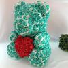 Qixi Festival Valentine's Day Wedding Rose Bear Simulation Floral Fragrance Creative Eternal Flower Hug Bear Gift