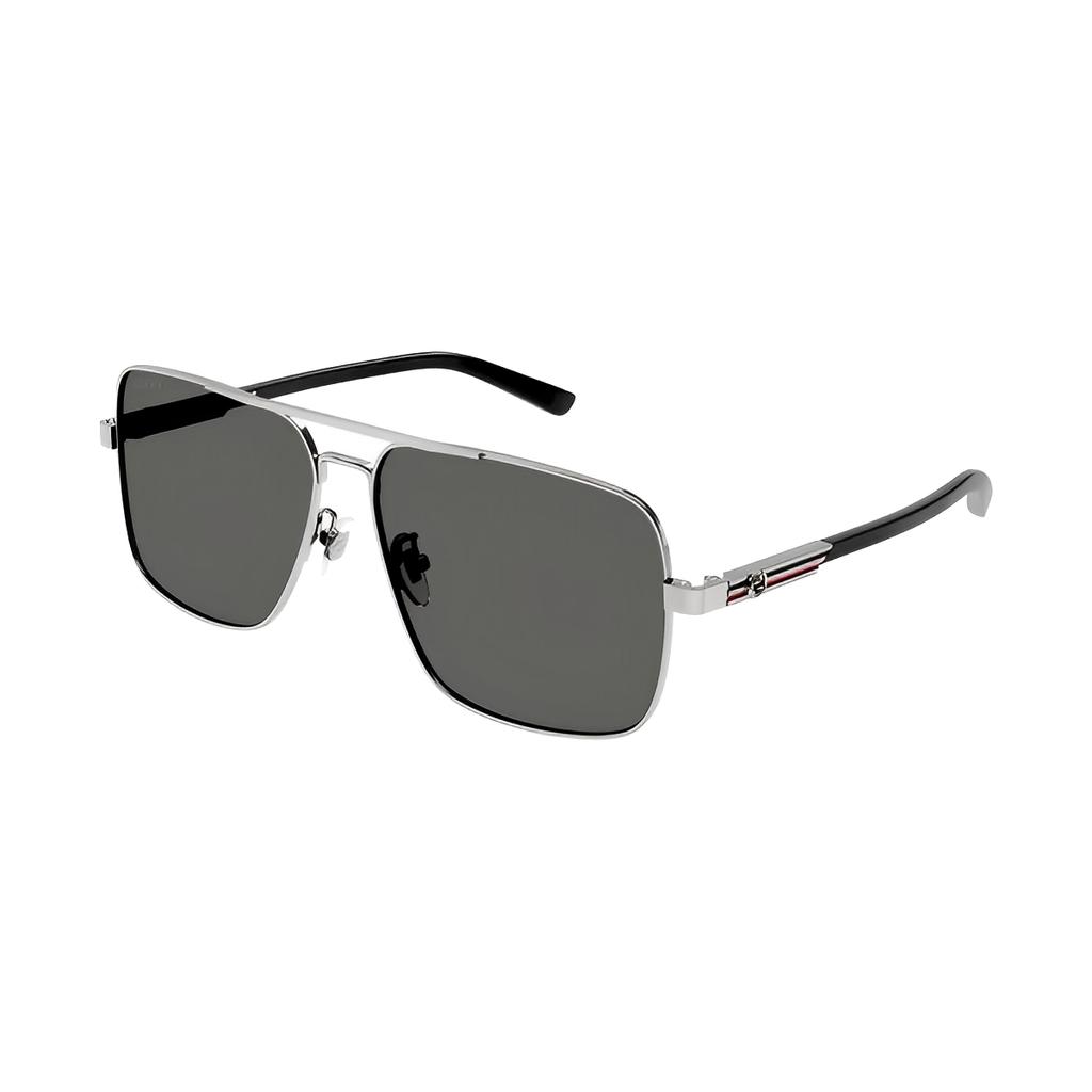 Gucci Side Pattern Decoration Alloy Rectangular Sunglasses Men's