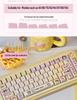 Pixel Hakimi Keycaps - Cream Yellow Personalized Theme Dye-Sublimation PBT Kezhi AKKO Keycaps