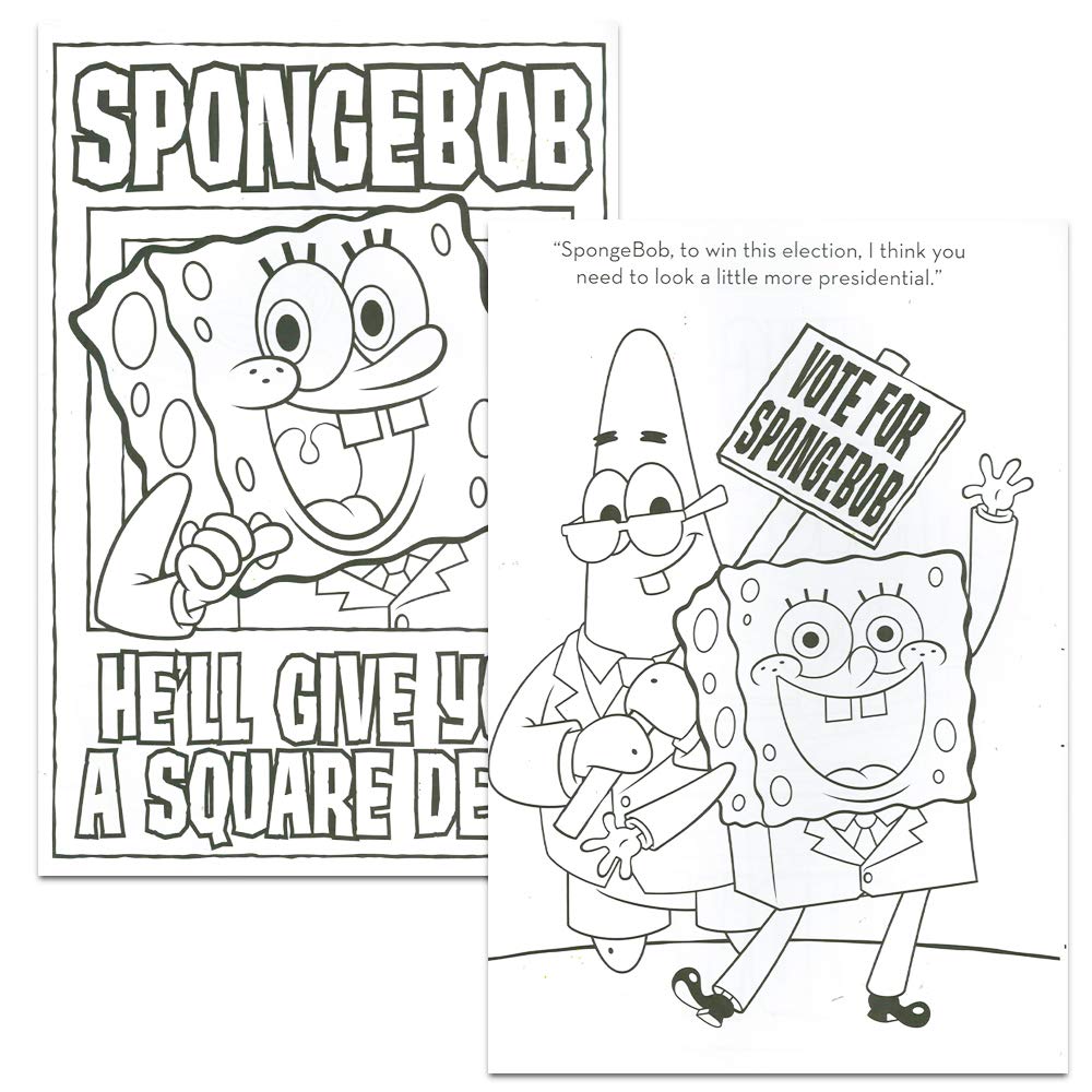 SpongeBob SquarePants Coloring Activity Book Set with Stickers Books and Play & (3 Pack)