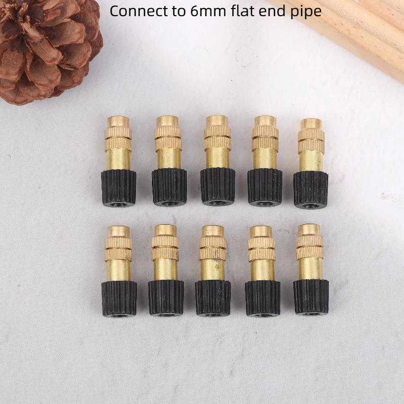 

10 шт. Система охлаждения с распылением для улицы, Садовый полив, Латунный распылитель, Регулируемые садовые микро-разбрызгиватели as the picture