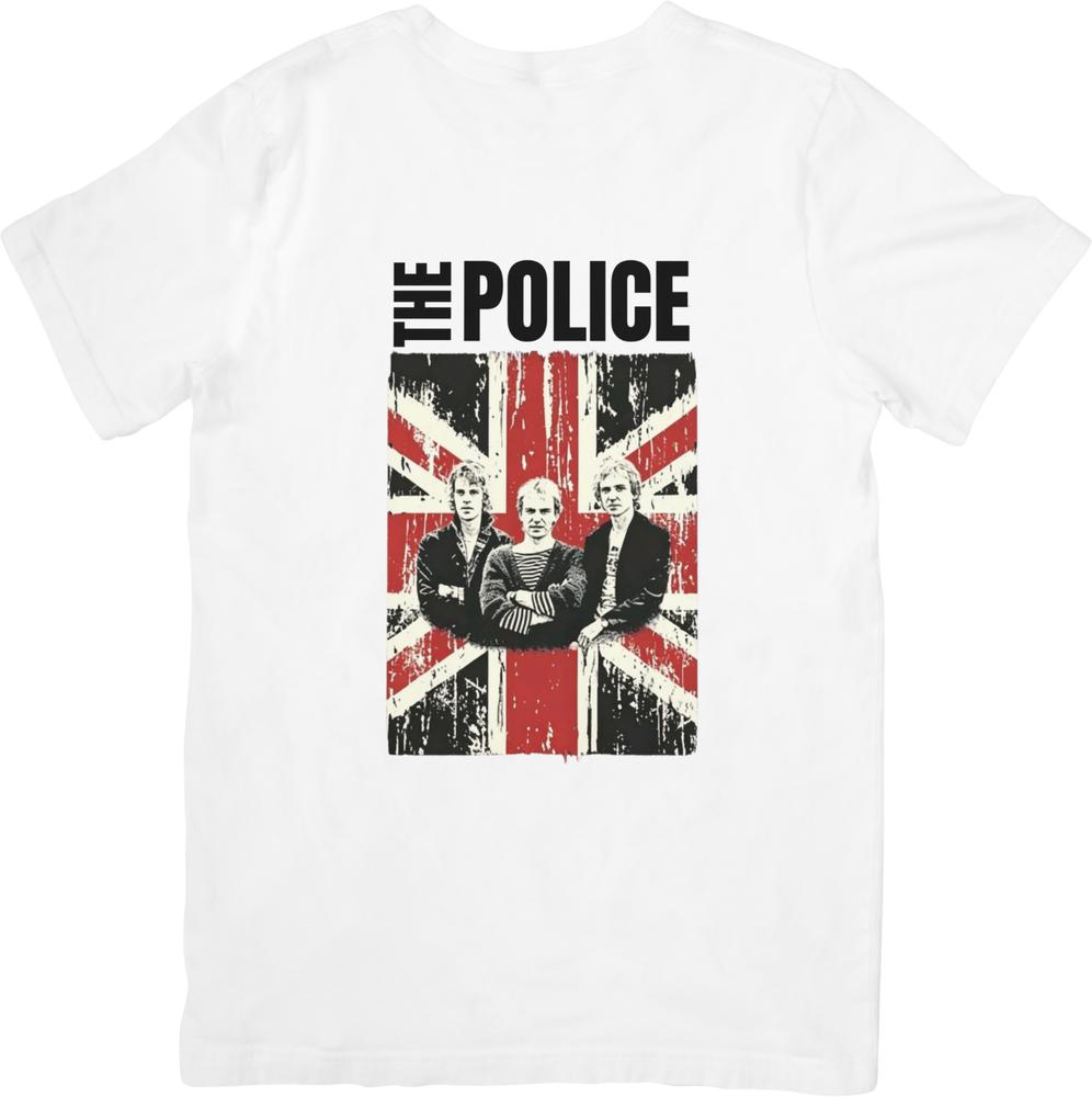 La collection Police Vintage Rétro Coupe pour Unisexe femmes T-shirts en Coton de Qualité